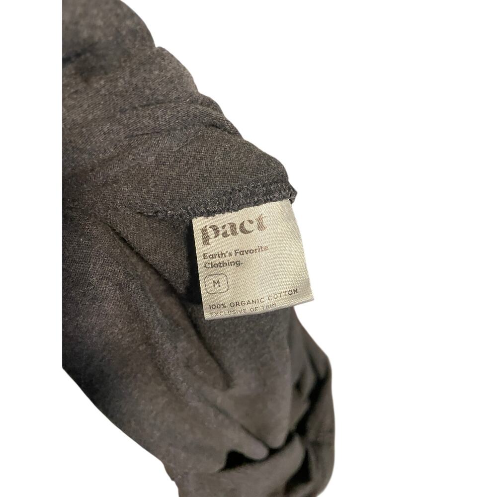 Pact Organic Cotton Sleeveless Wide Leg Jumpsuit Charcoal Gray Travel-Medium - Picture 5 of 5